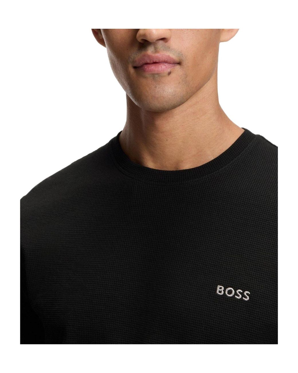 Boss Black Solid Color T-Shirt for men