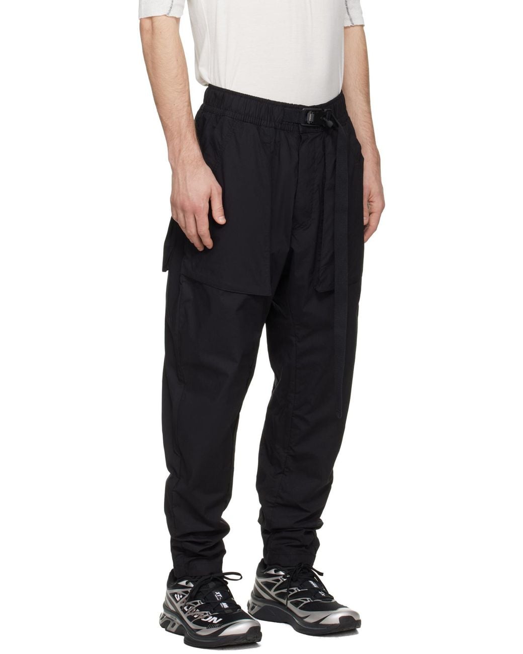 Thom Krom Black Elastic Waist Casual Pants for men