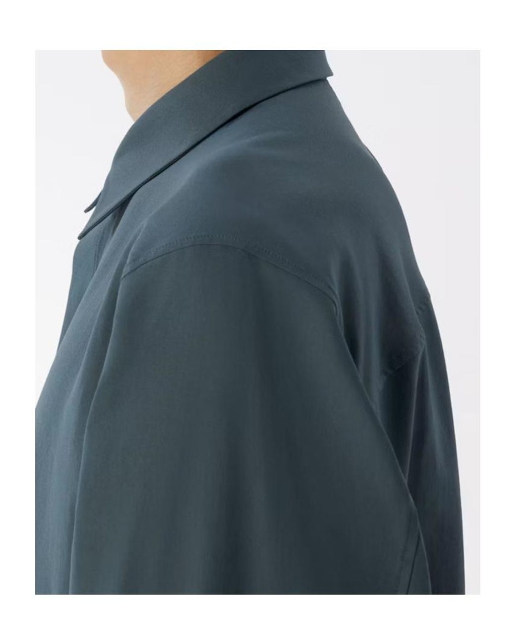 Veilance Blue Long-Sleeved Shirt for men