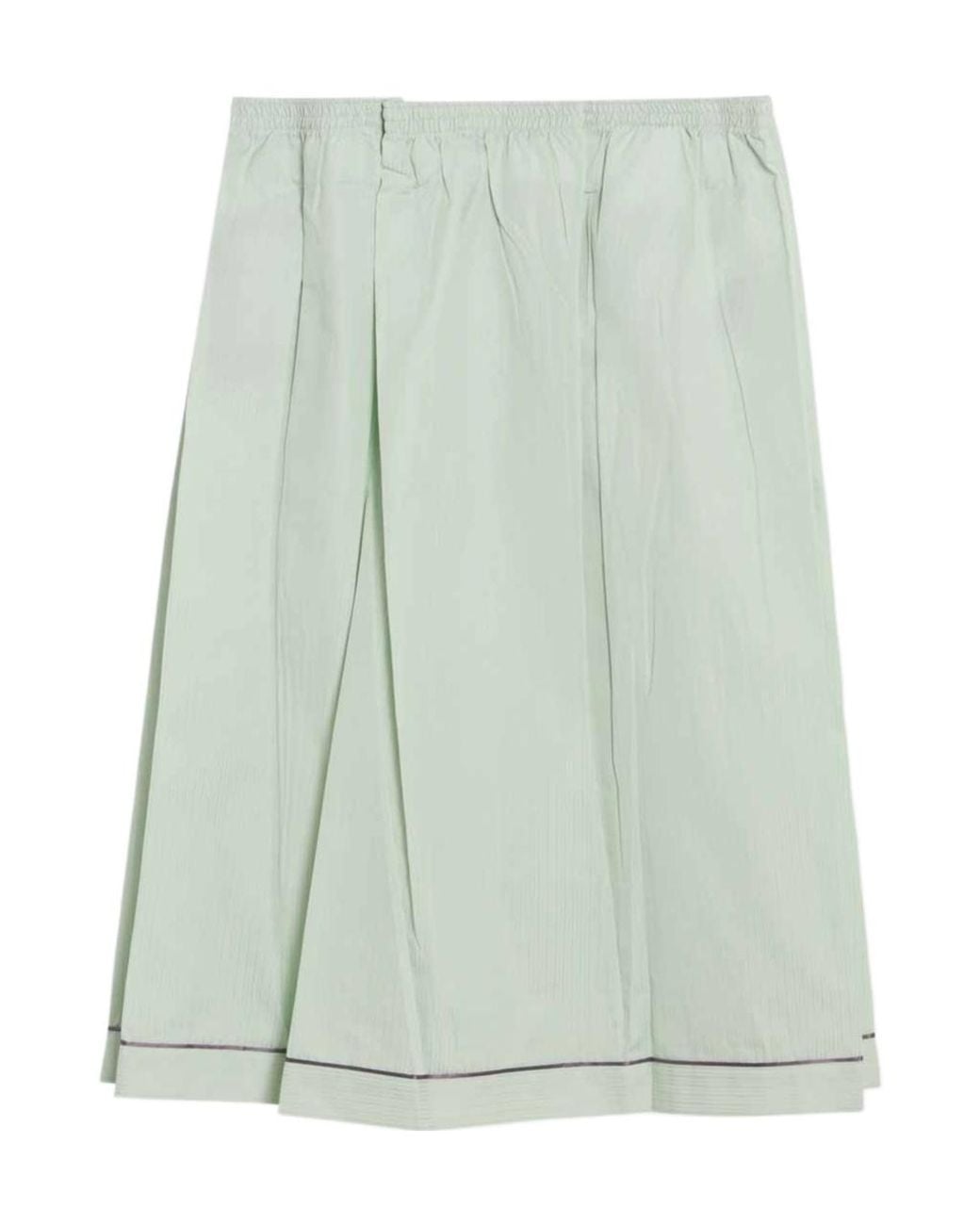 Prada Green Elasticated Waistband Midi Skirt