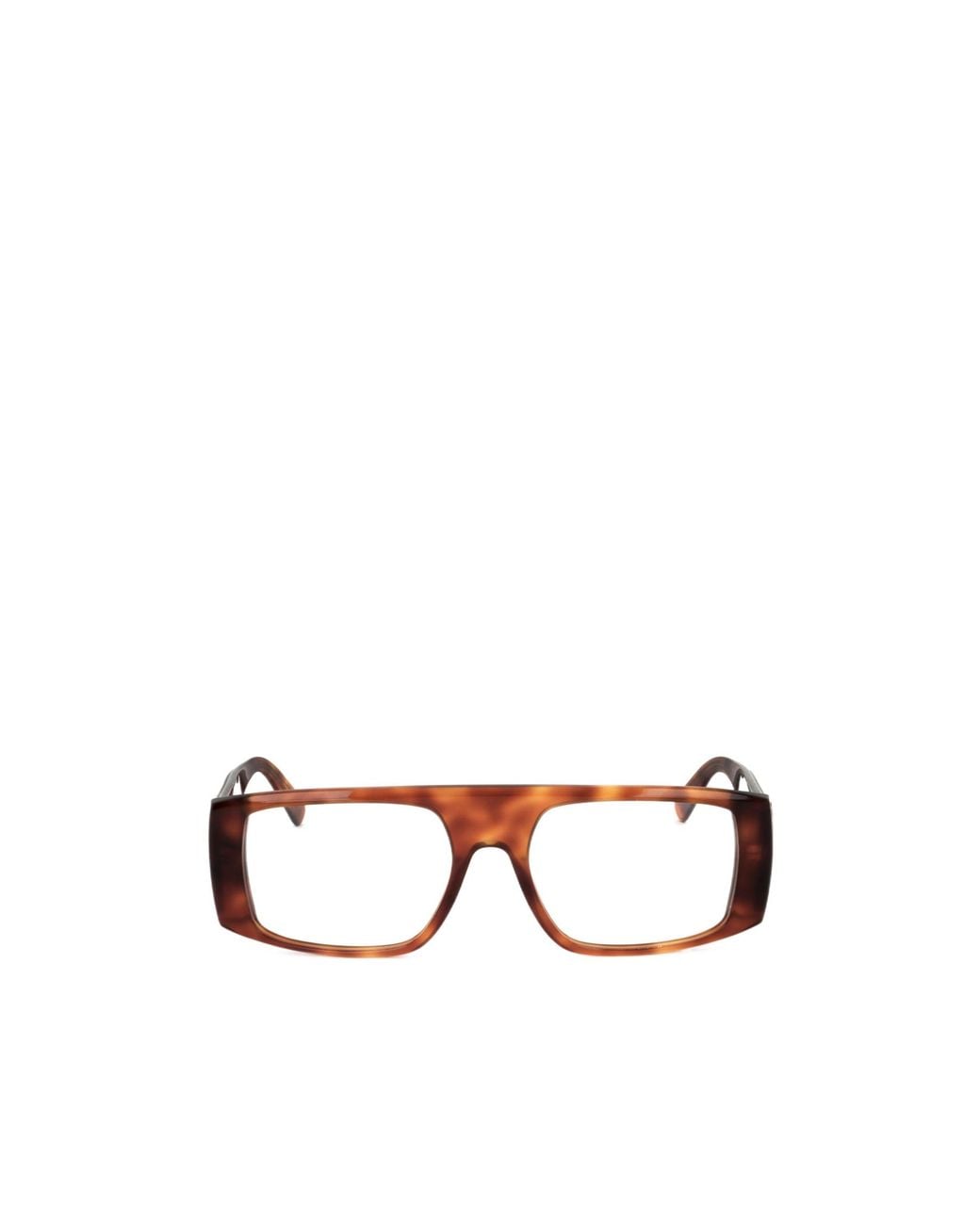 Moncler White Eyewear Rectangle Frame Glasses for men