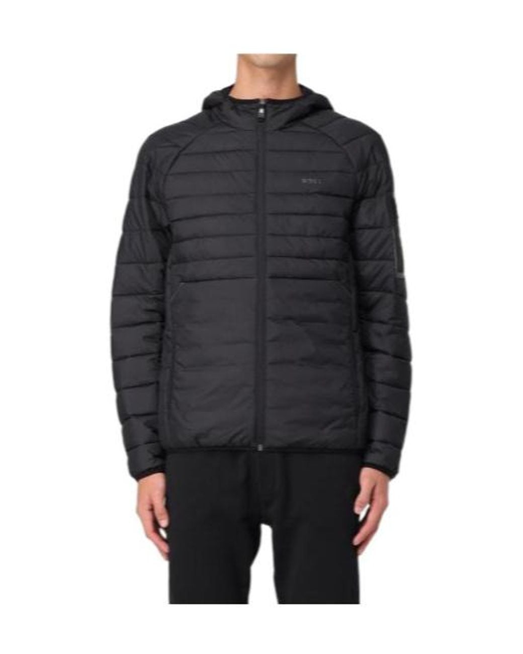 Boss Blue Boss Logo Patch Down Jacket for men