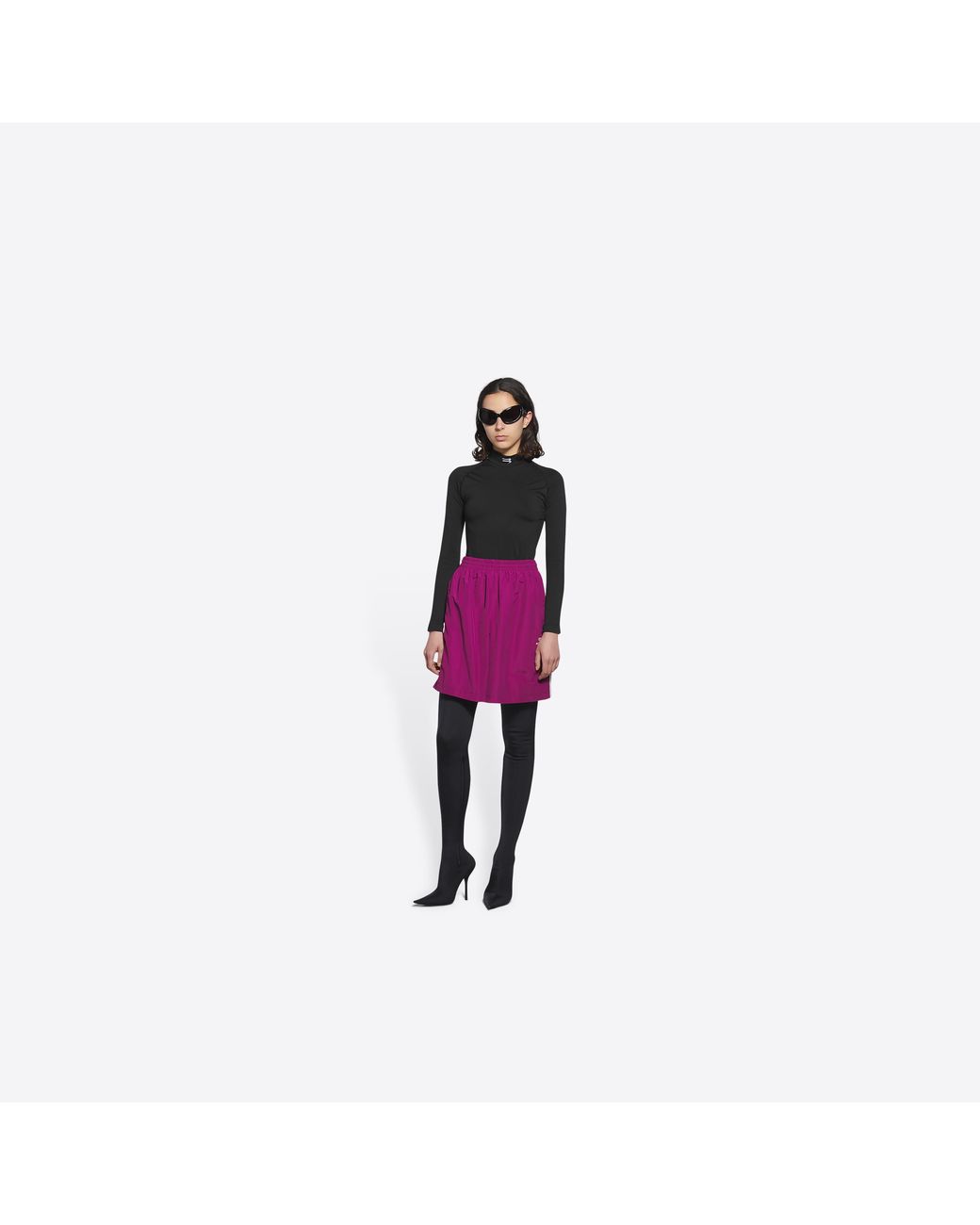Balenciaga Purple Sporty B Tracksuit Skirt