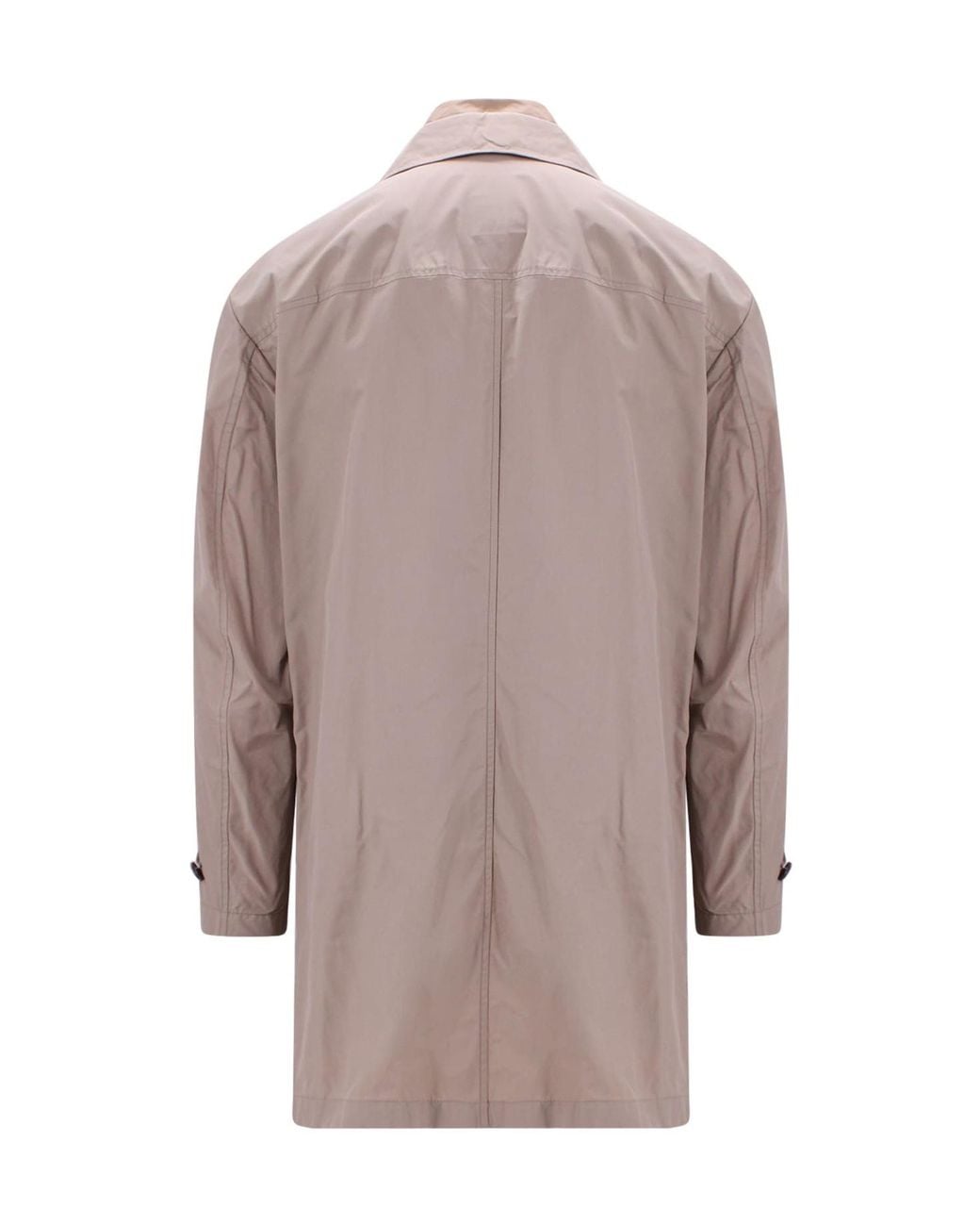 Fay Brown Single-Breasted Utility Coat for men