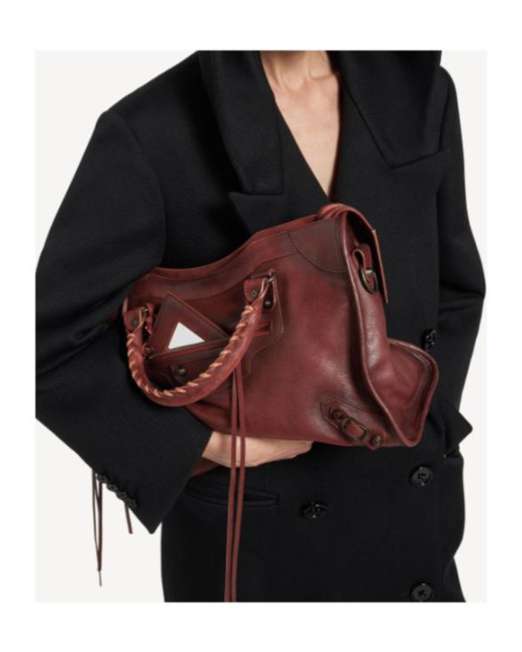 Balenciaga Red Le City Bag Medium