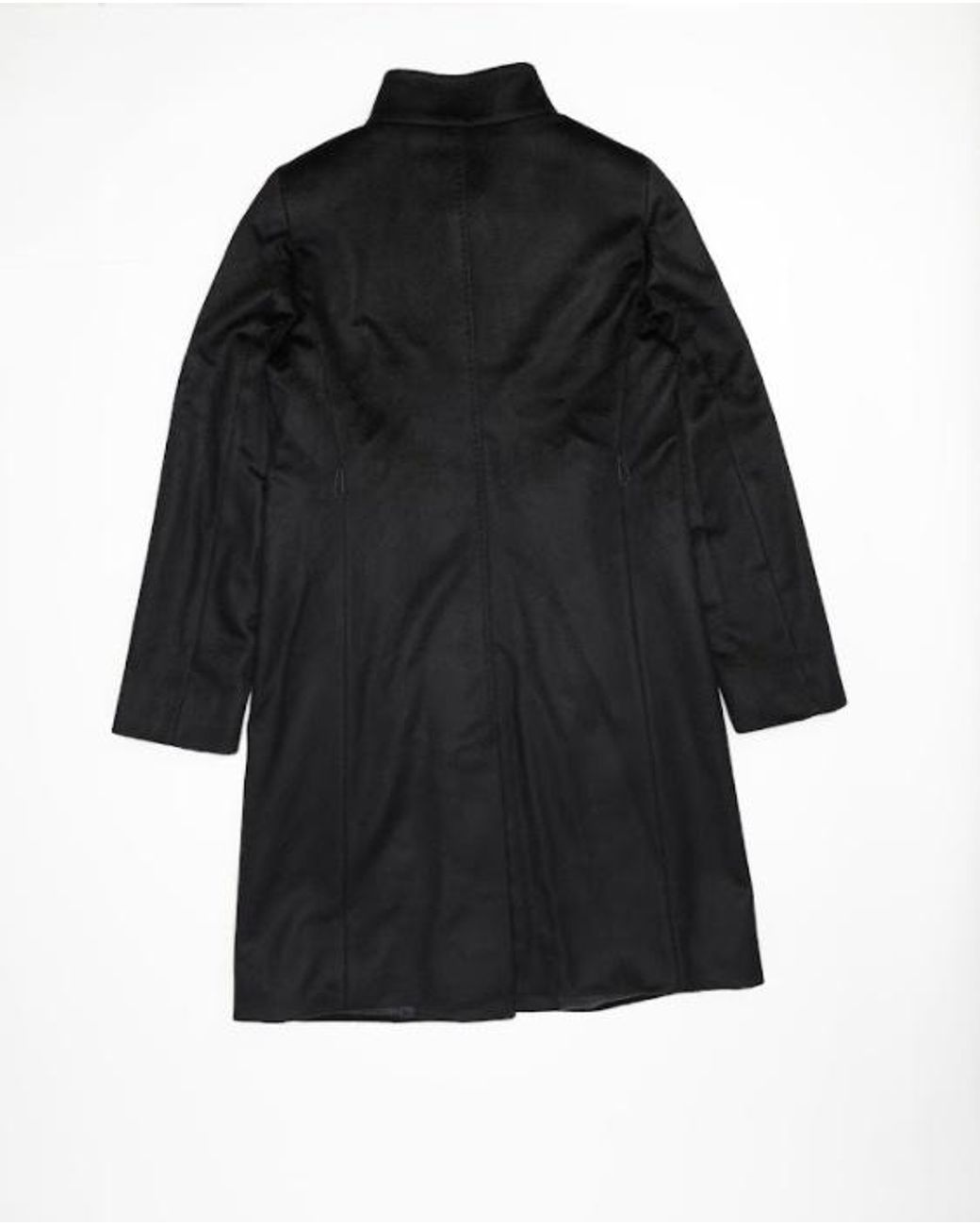 Max Mara Black Lapel Long-Sleeved Coat