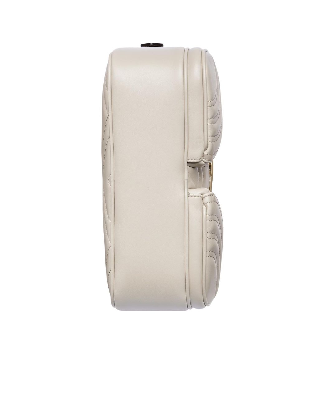 Gucci Natural Logo Plaque Quilted Shoulder Bag