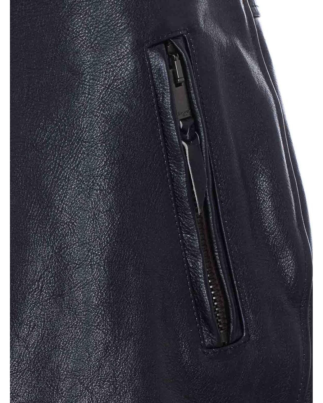 Saint Laurent Black Belted Pencil Skirt