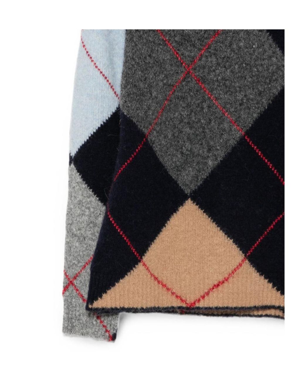Semicouture Black Patterned High-Neck Sweater