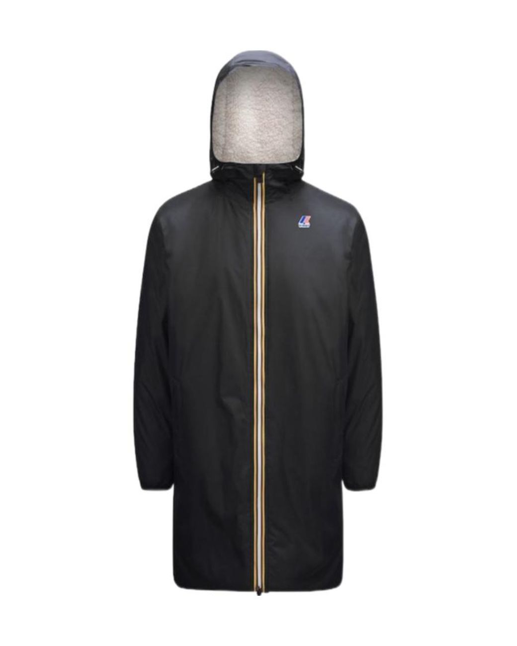 K-Way Blue Le Vrai 3.0 Eiffel Orsetto Hooded Raincoat for men