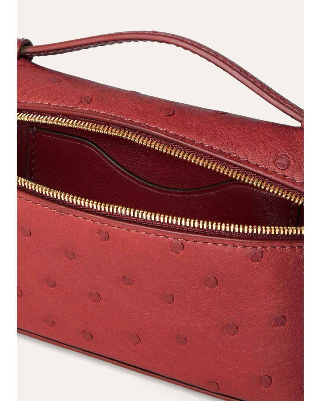 Loro Piana Red Extra Pocket Mini Shoulder Bag