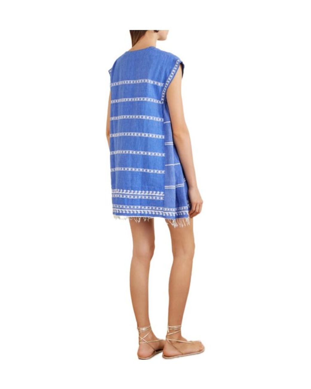 Lemlem Blue Cotton-Gauze Coverup