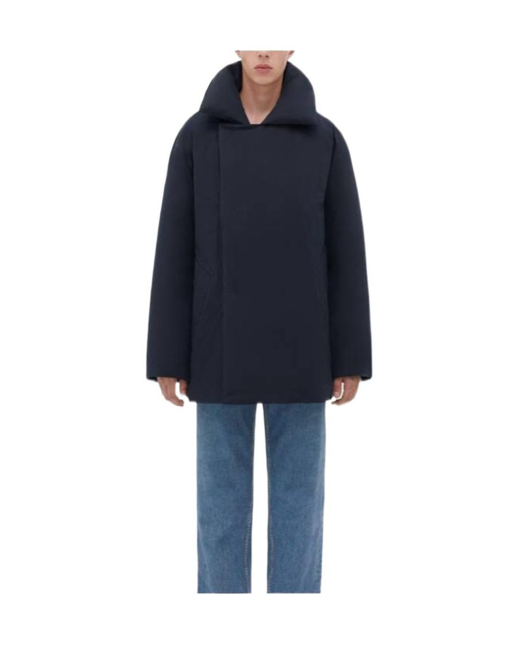 Bottega Veneta Blue Logo Cotton Clothes for men