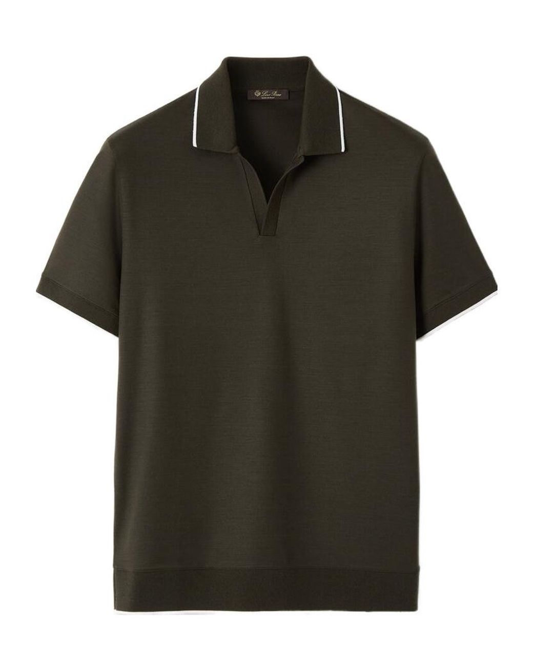 Loro Piana Green Waitaki Polo Shirt for men