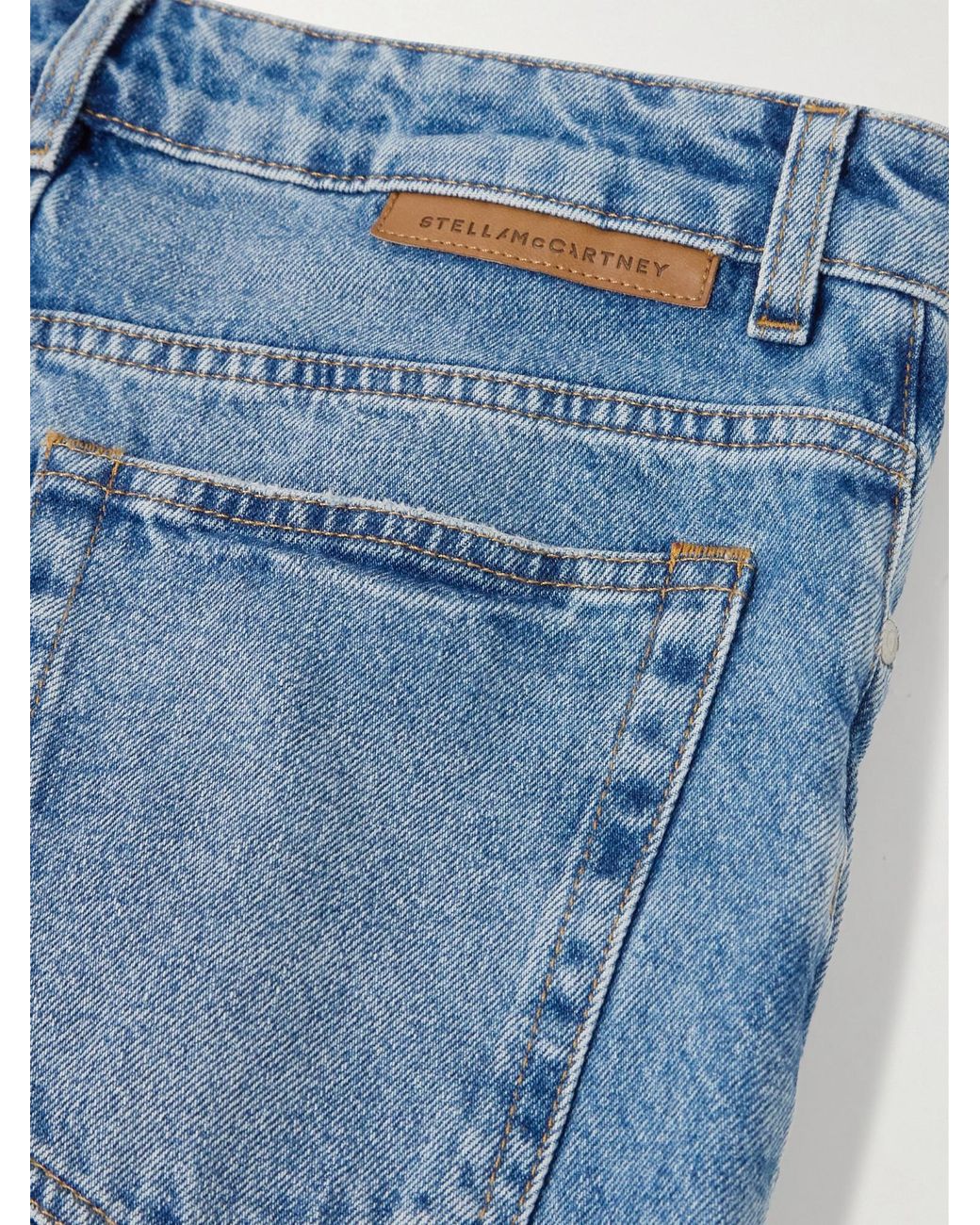 Stella McCartney Blue Logo-Detail Jeans