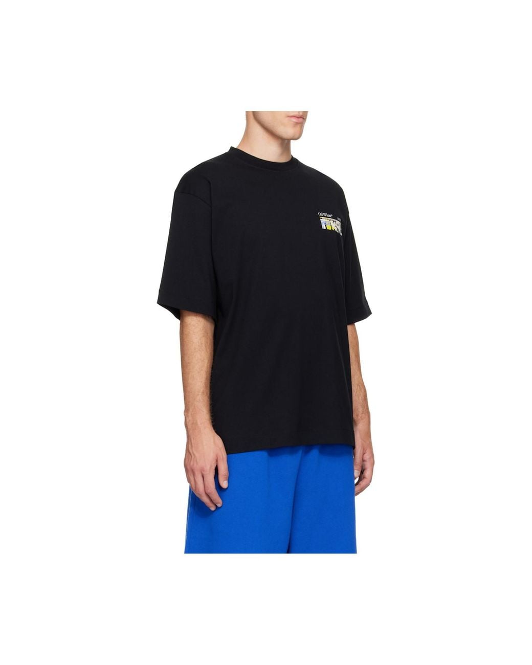 Off-White c/o Virgil Abloh Black Graphic Arrow Print T-Shirt for men