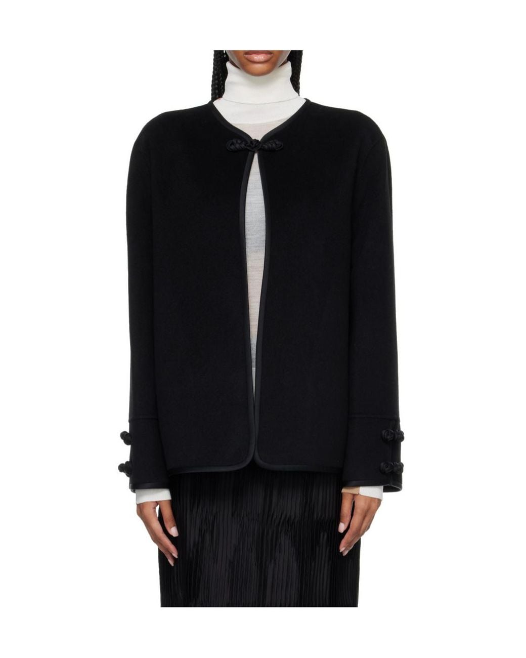 Rohe Black Wool And Cashmere-Blend Jacket