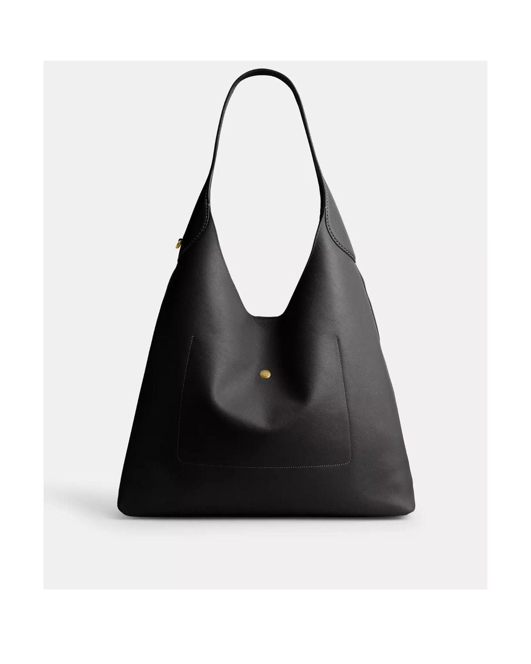 COACH Black Brooklyn 39 Logo Detailed Shoulder Bag