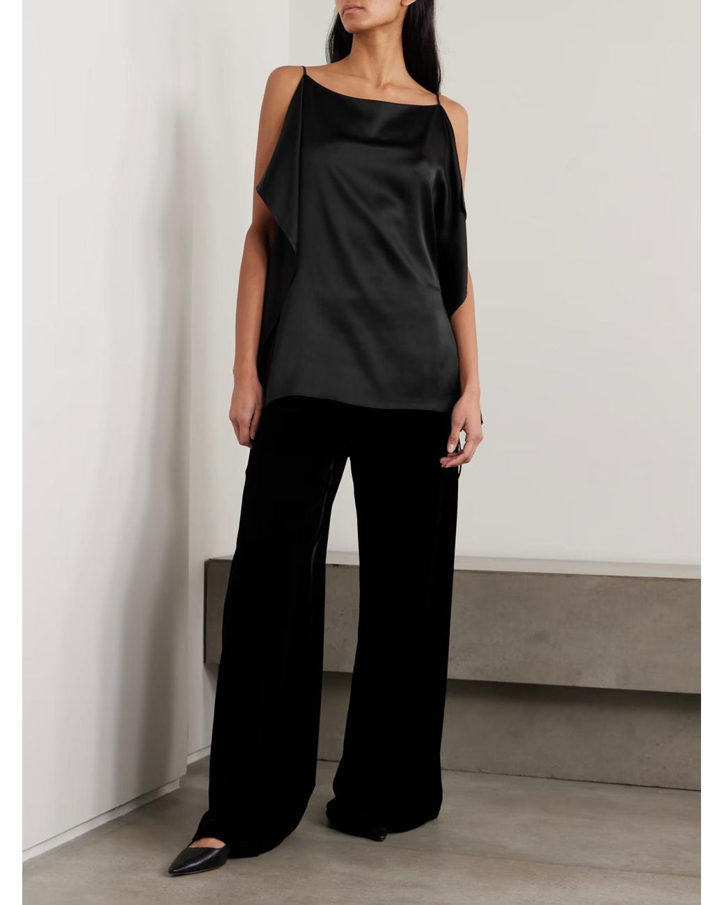 The Row Black Koray Sleeveless Top