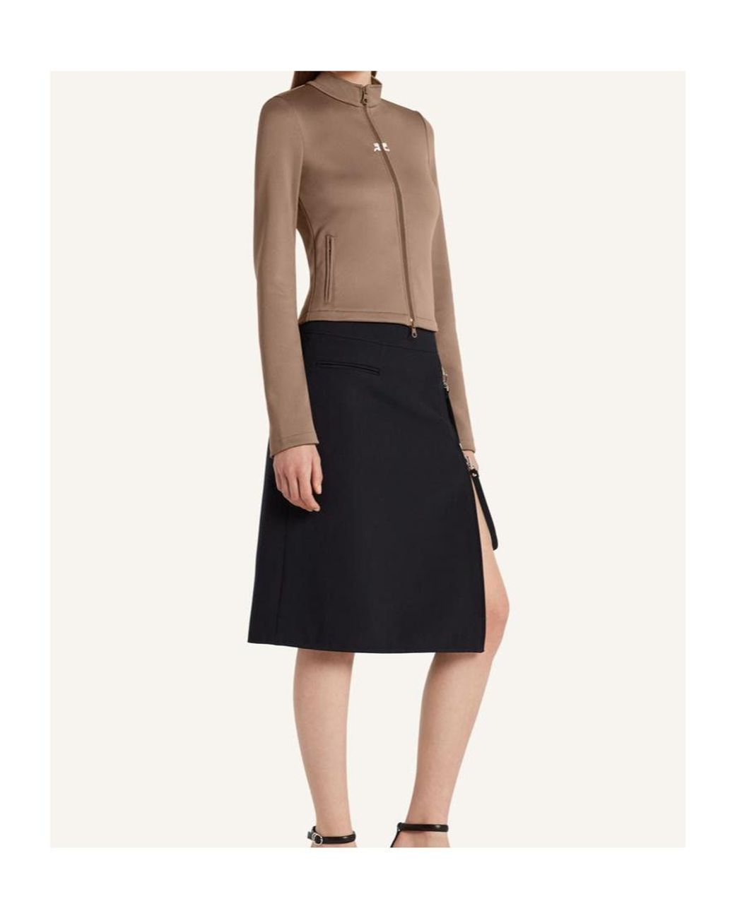 Courreges Brown Courrèges Biker Tracksuit Jacket