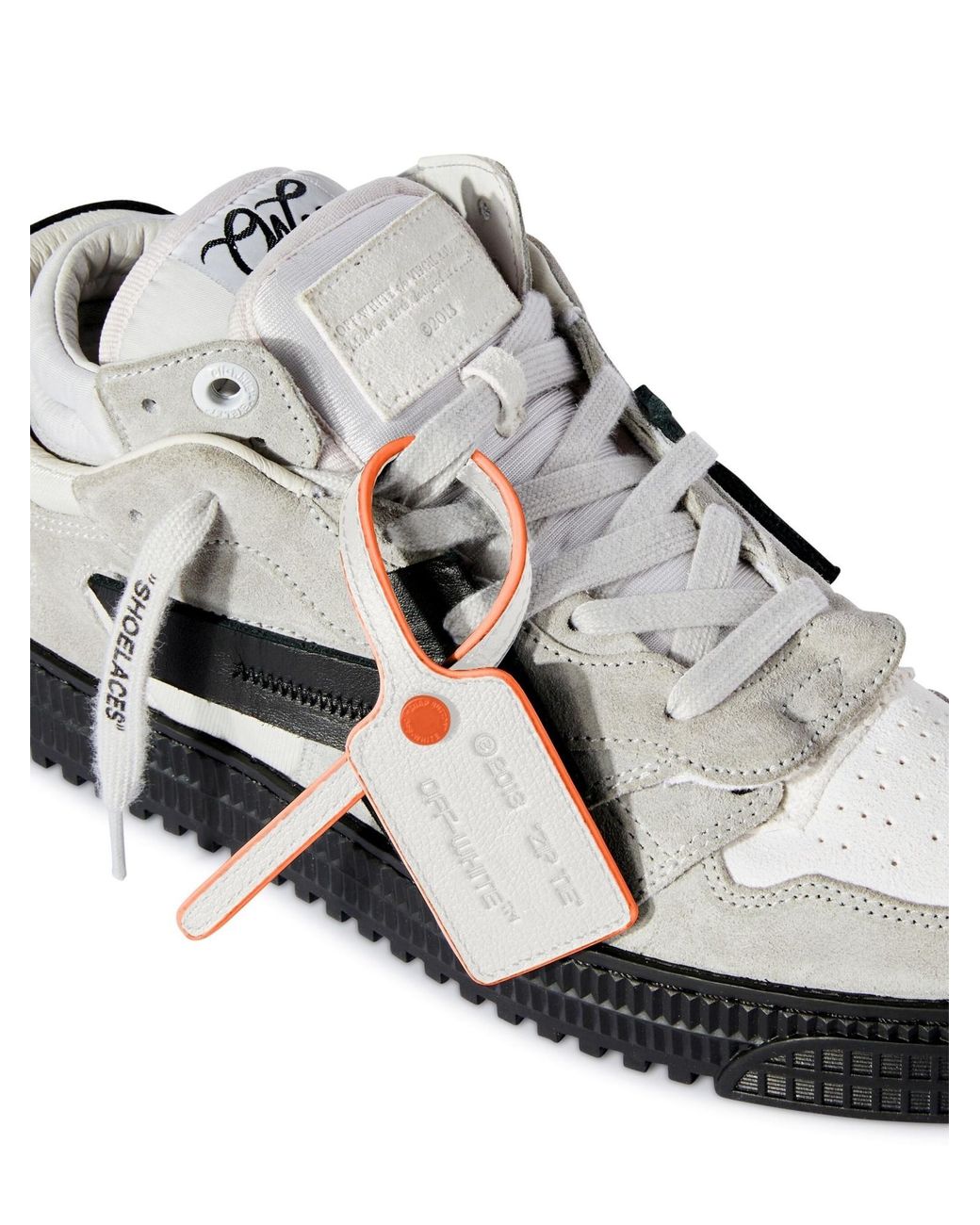 Off-White c/o Virgil Abloh White Floating Arrow Lace-Up Sneakers for men
