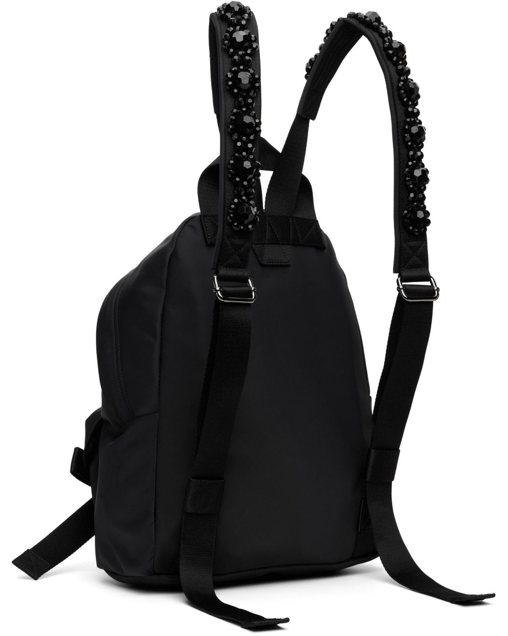 Simone Rocha Black Utility Bow Backpack