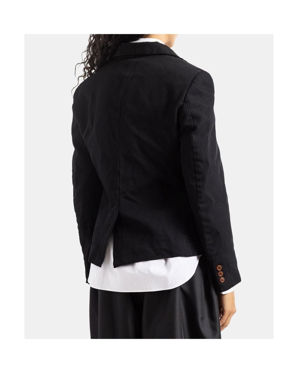 Comme des Garçons Black Comme Des Garçons Zipped Tailored Blazer