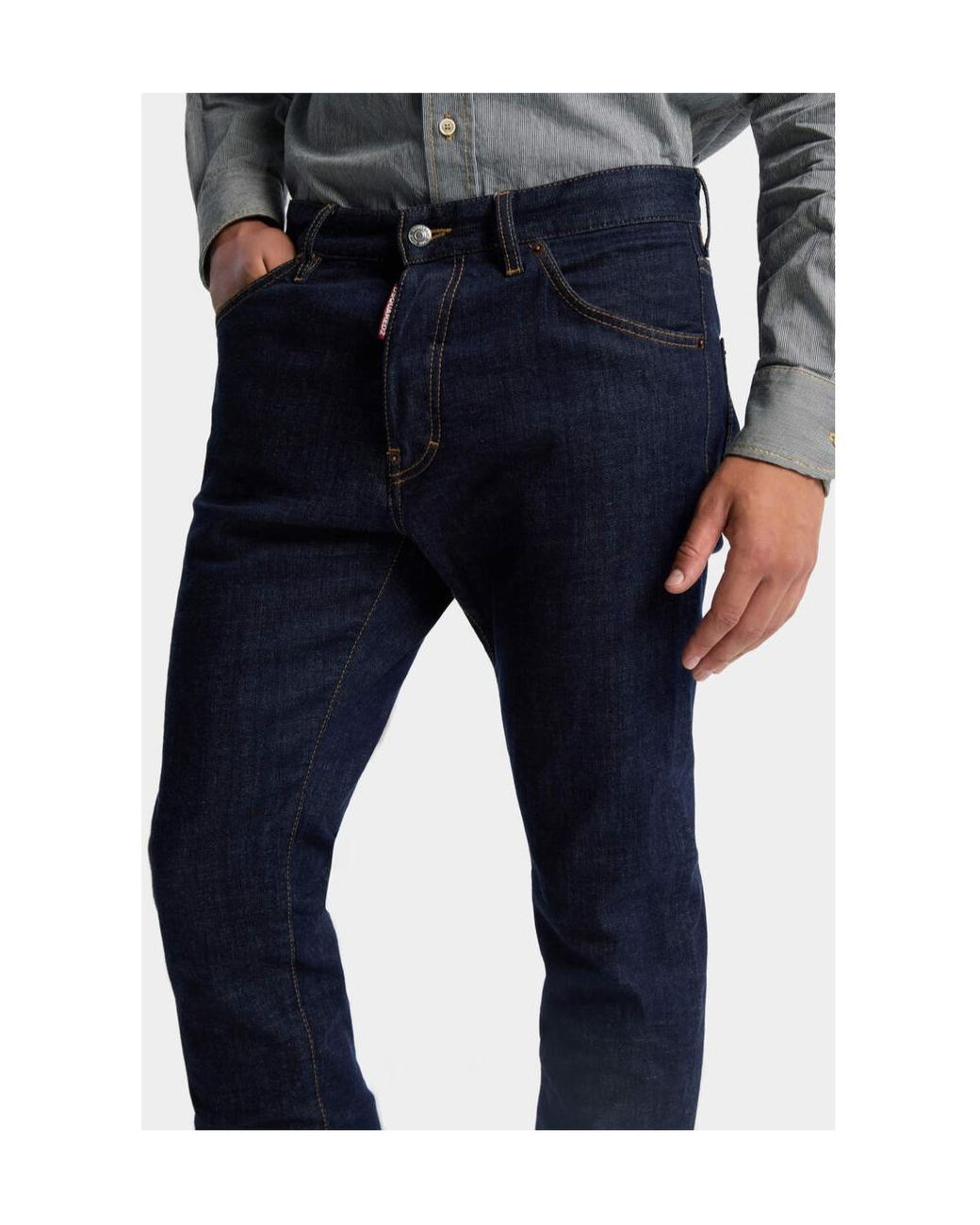 DSquared² Blue Teddy Denim Jeans for men