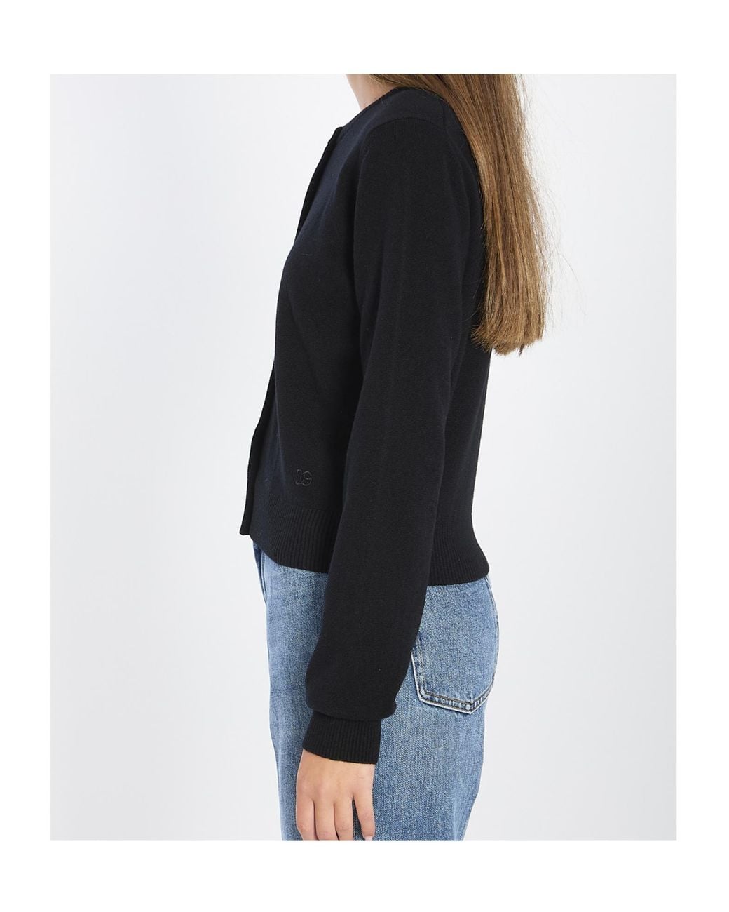 Dolce & Gabbana Black Button-Up Cardigan