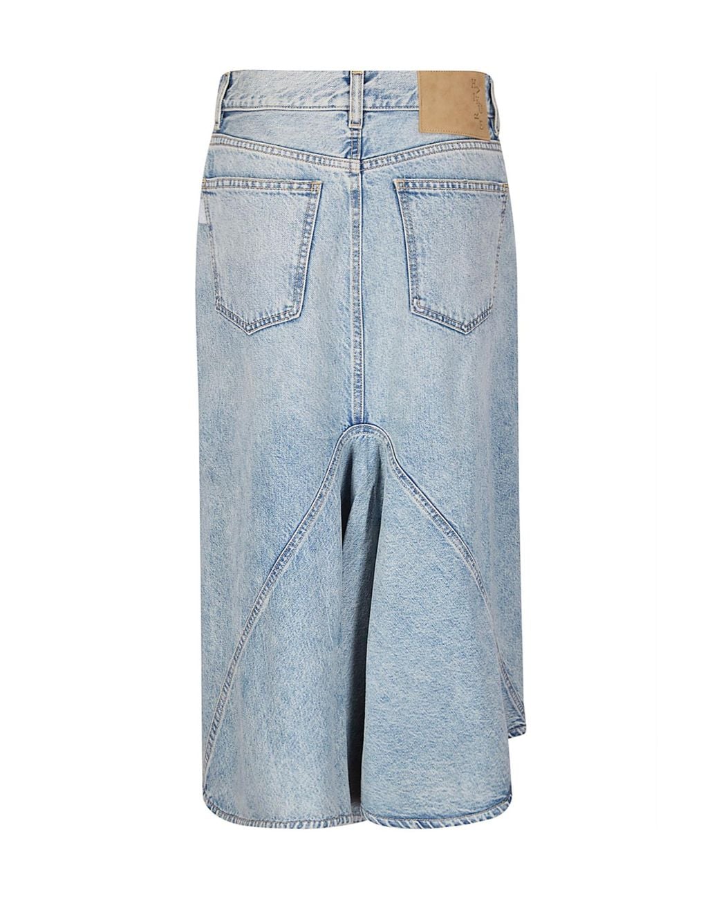 Haikure Blue Asymmetrical Denim Skirt