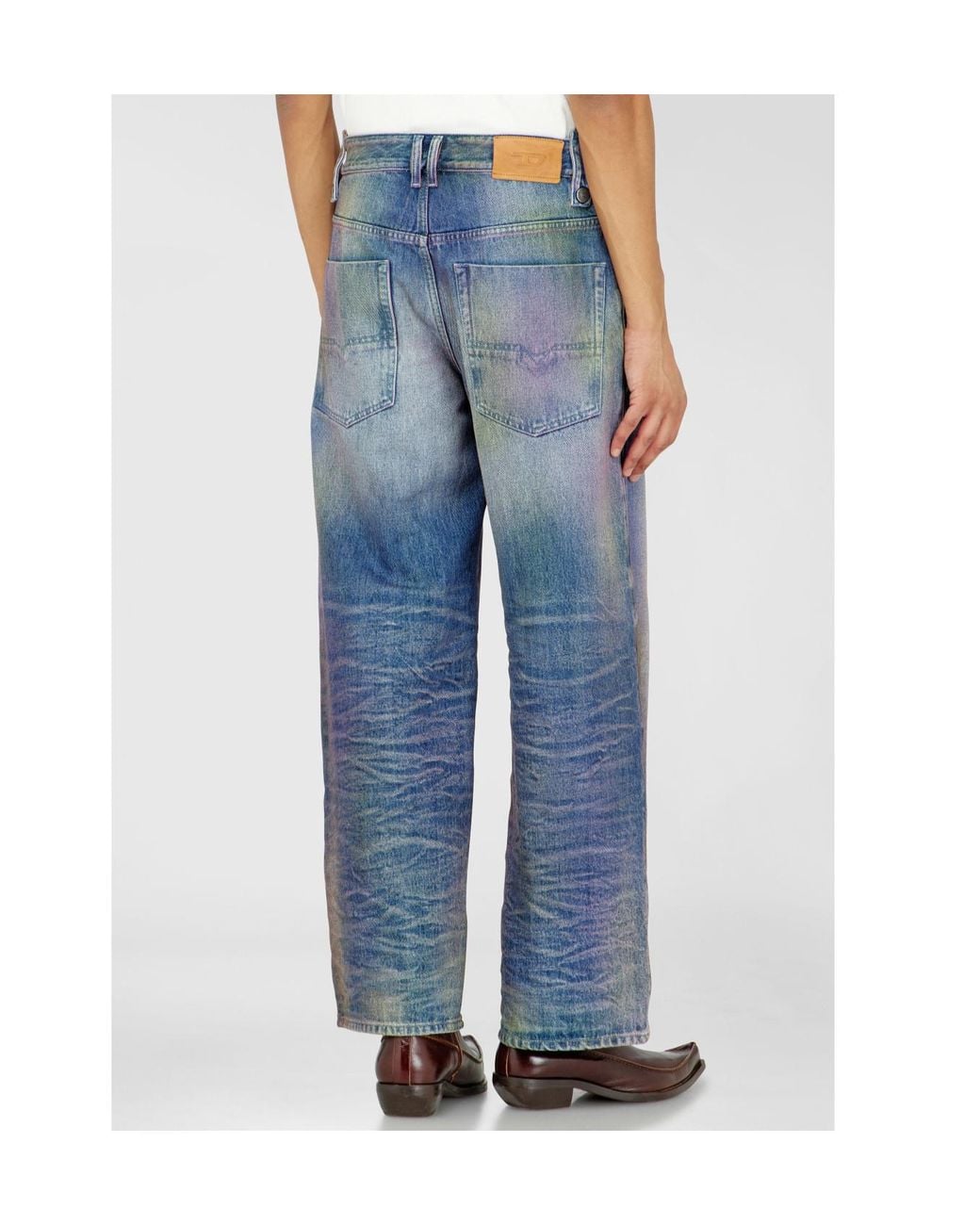 DIESEL Blue 1982 D-Hakou High Waist Relaxed Jeans for men