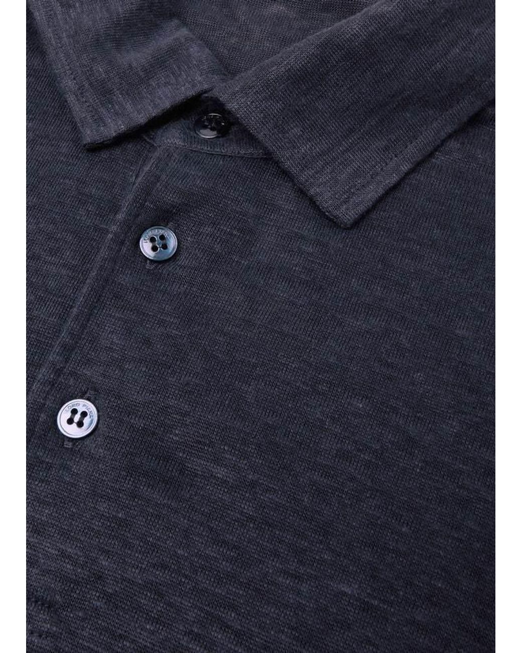 Loro Piana Blue Gargano Polo Shirt for men
