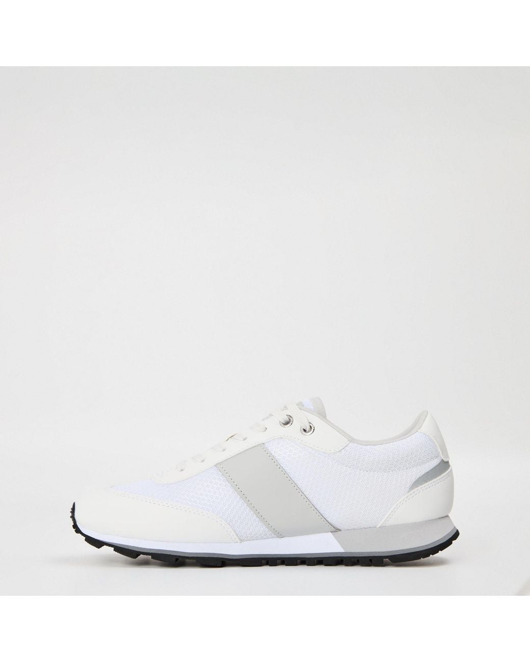 Boss White Simple Casual Shoes for men