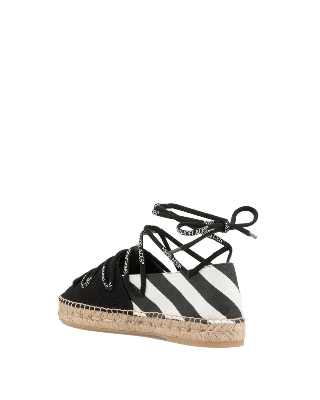 Off-White c/o Virgil Abloh Black Arrows Lace-Up Espadrilles