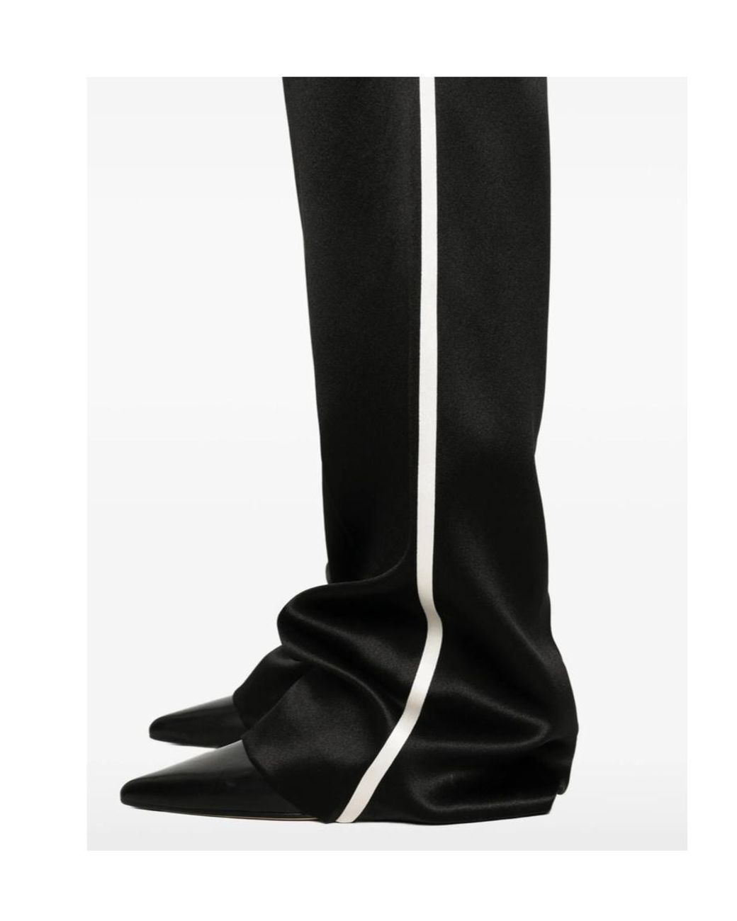 Tom Ford Black Wide-Leg Trousers With An Elastic Waistband