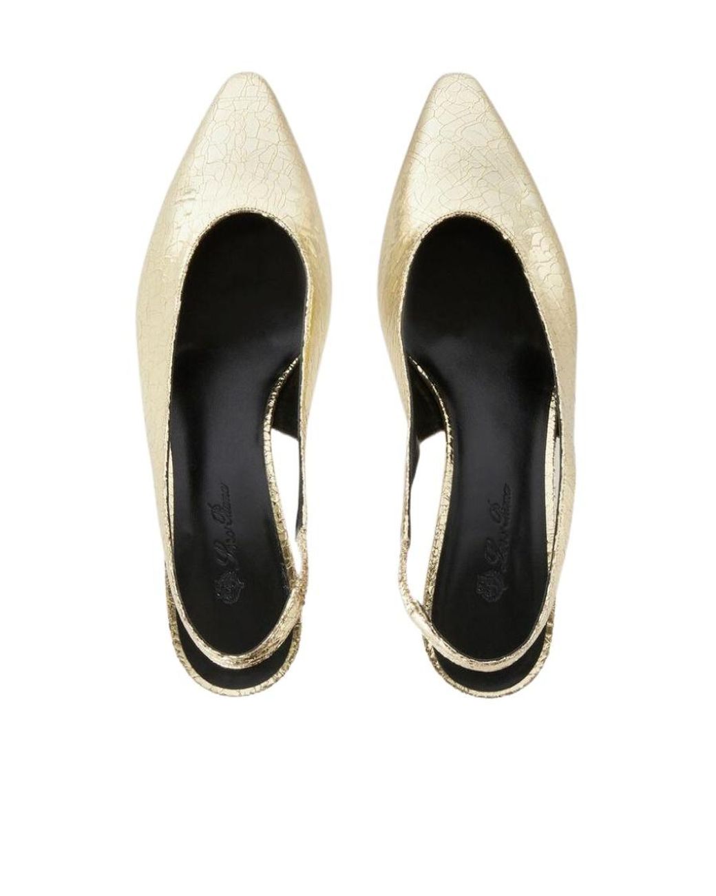 Loro Piana Metallic High-Heeled Sandals With Broken Heels