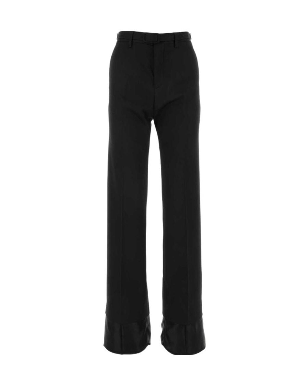 MM6 by Maison Margiela Black Straight-Leg Pants