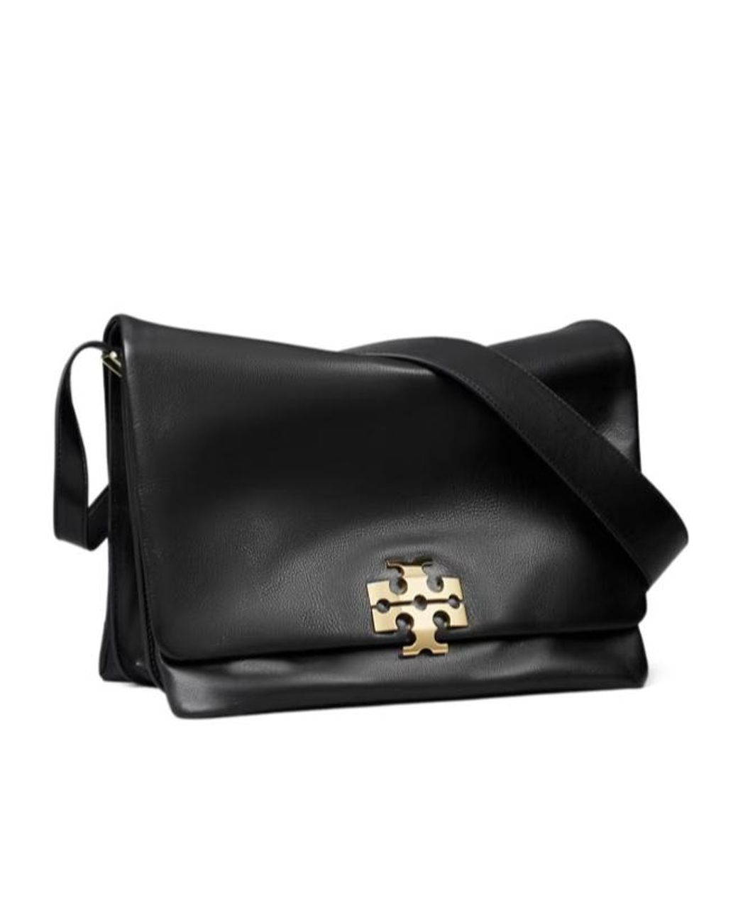 Tory Burch Black Logo Charlie Shoulder Bag