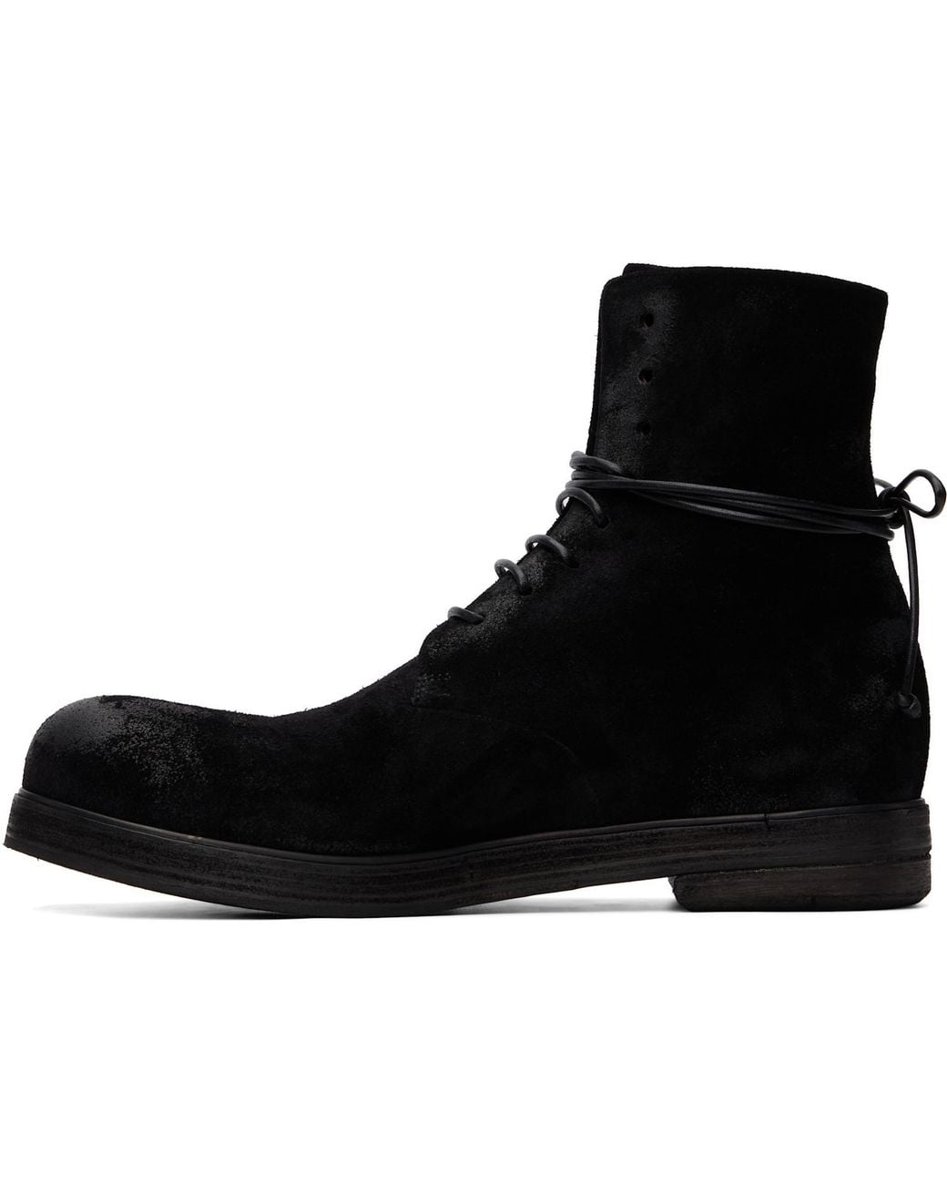 Marsèll Black Zucca Zeppa Ankle Boots for men