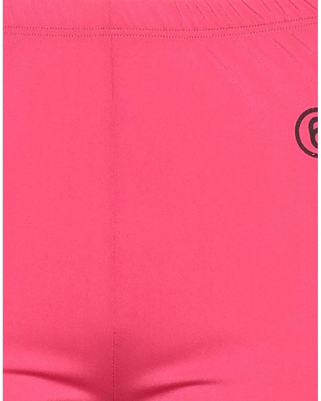 MM6 by Maison Margiela Pink Plain Colour Leggings
