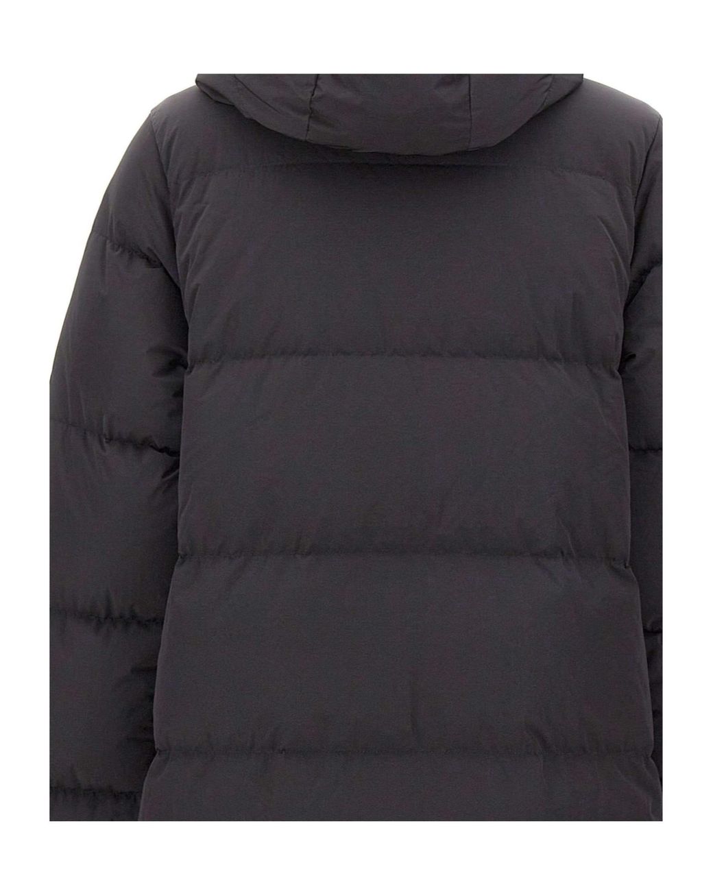 K-Way Blue Quilted Hooded Coat
