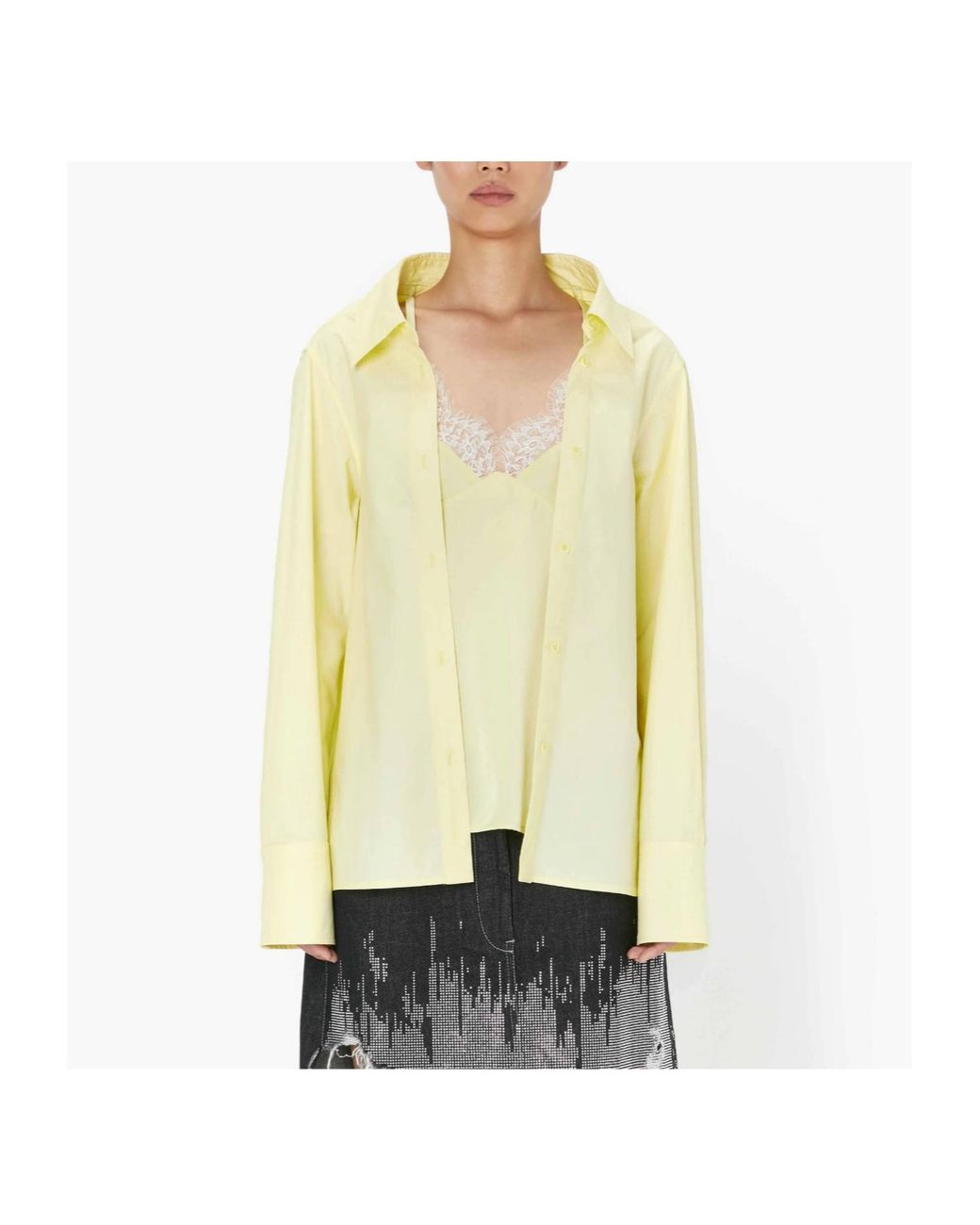 J.W. Anderson Yellow Long-Sleeved Camisole Shirt