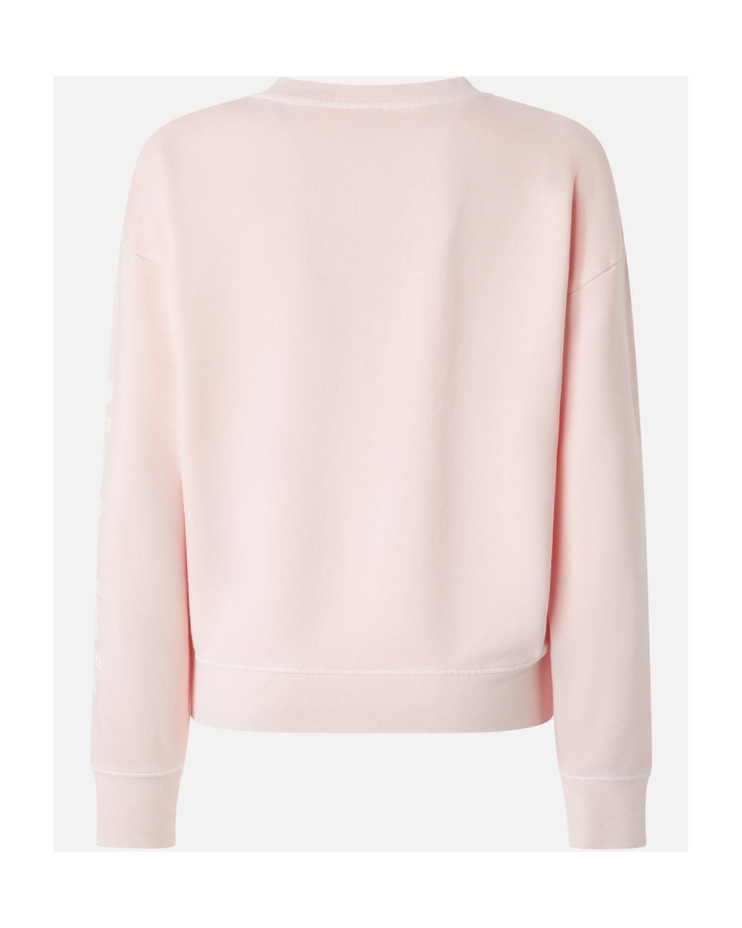 Pinko Pink Embroidered-Logo Cotton Sweatshirt