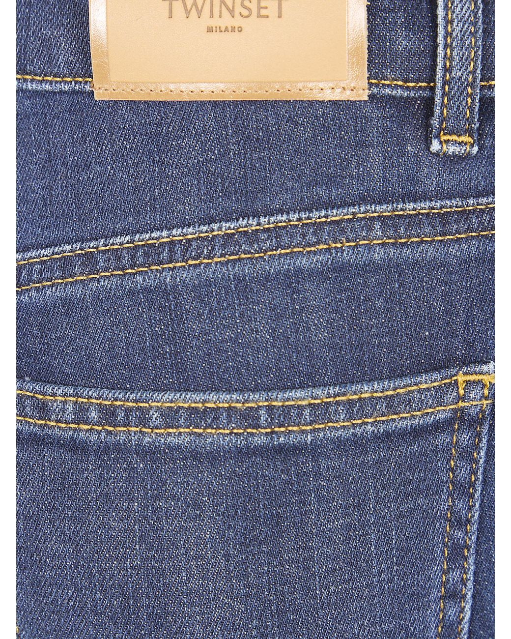 Twinset Blue Five-Pocket Cropped Jeans