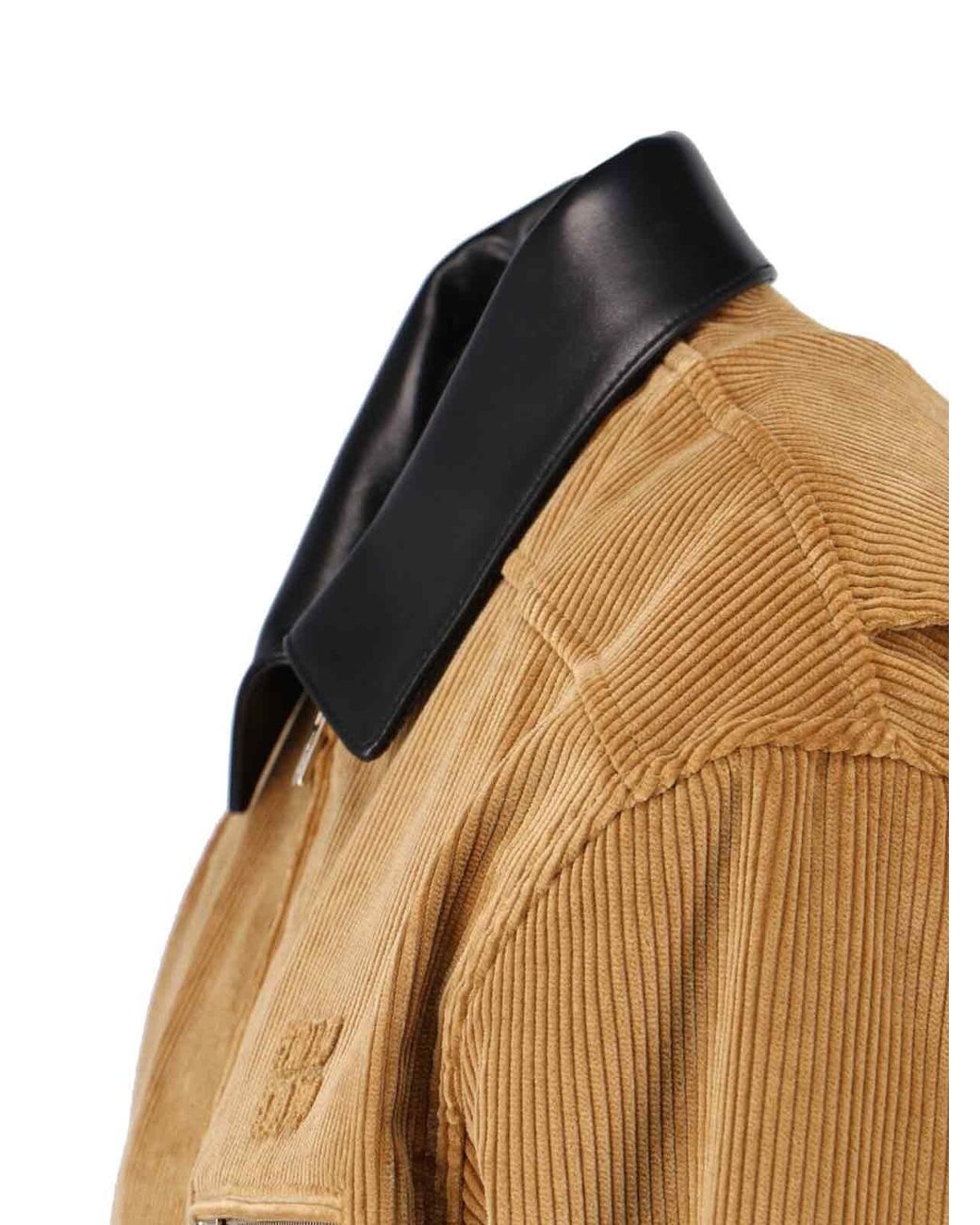 Miu Miu Brown Logo-Detailed Zipped Jacket