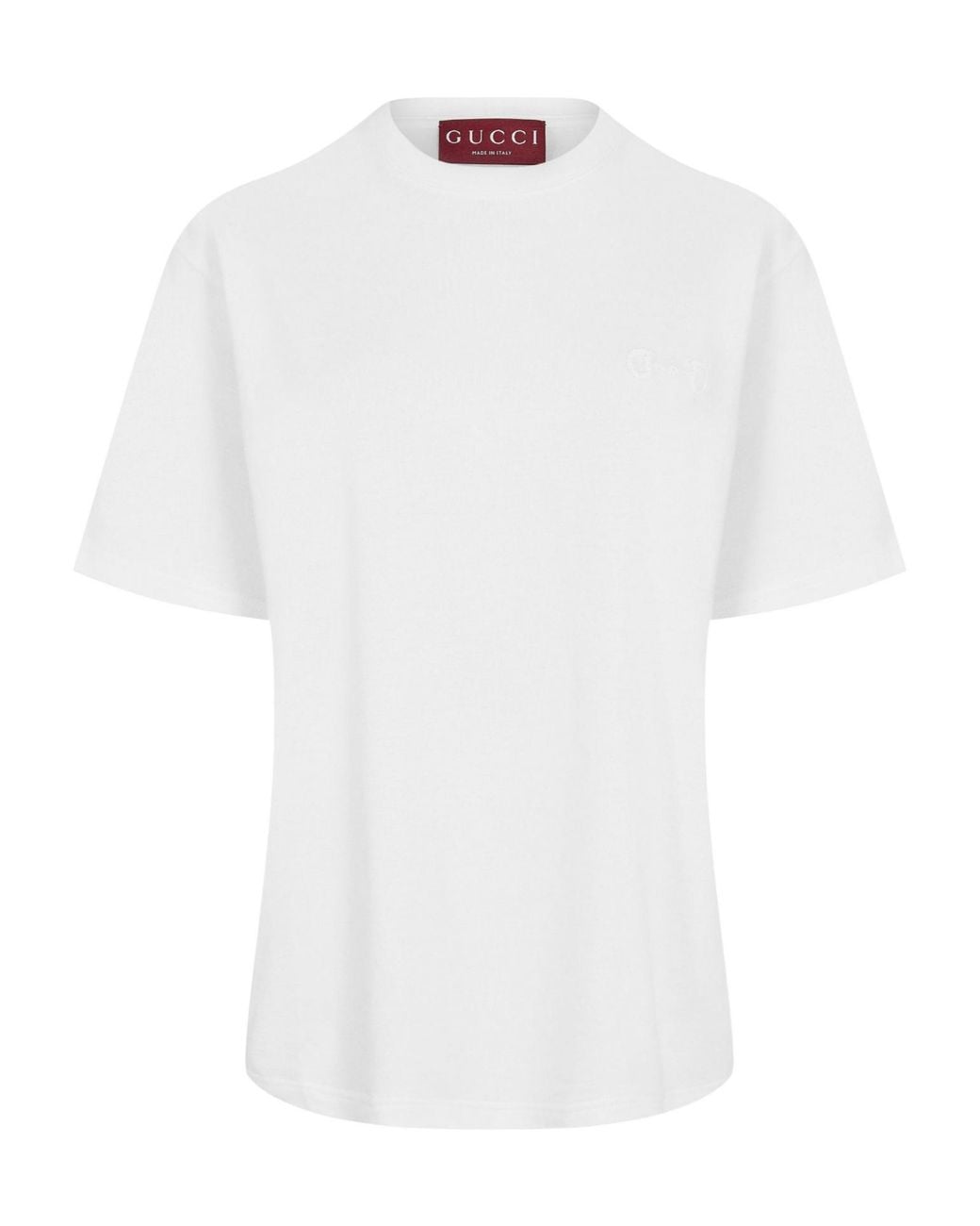 Gucci White Logo Tee