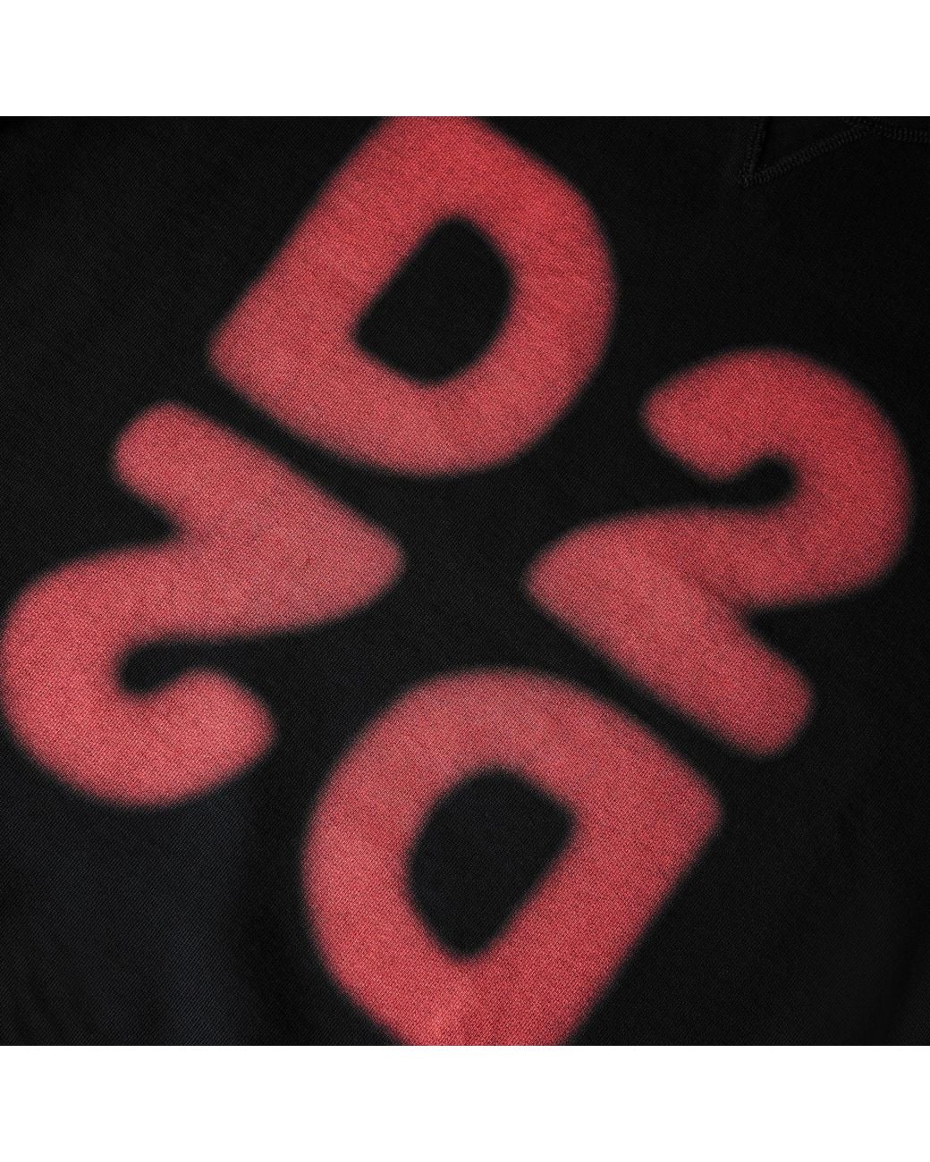 DSquared² Black Crew Neck Long Sleeve Sweatshirt for men