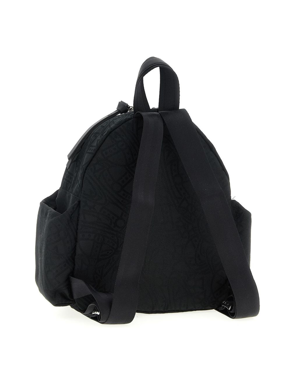 Vivienne Westwood Black Small George Monogram-Jacquard Backpack