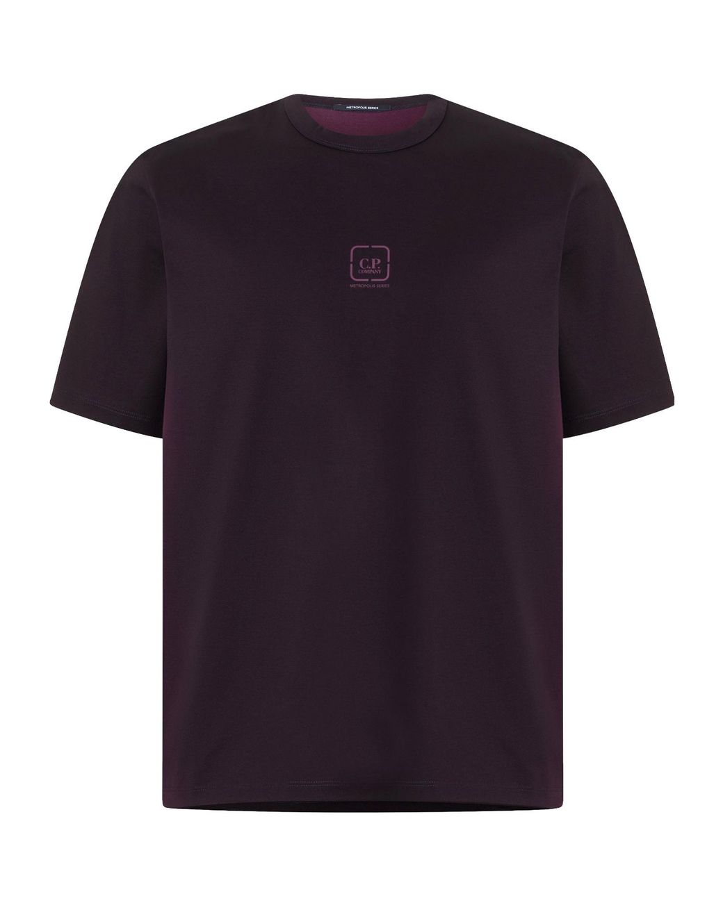 C P Company Black Crewneck Shortsleeve Top for men