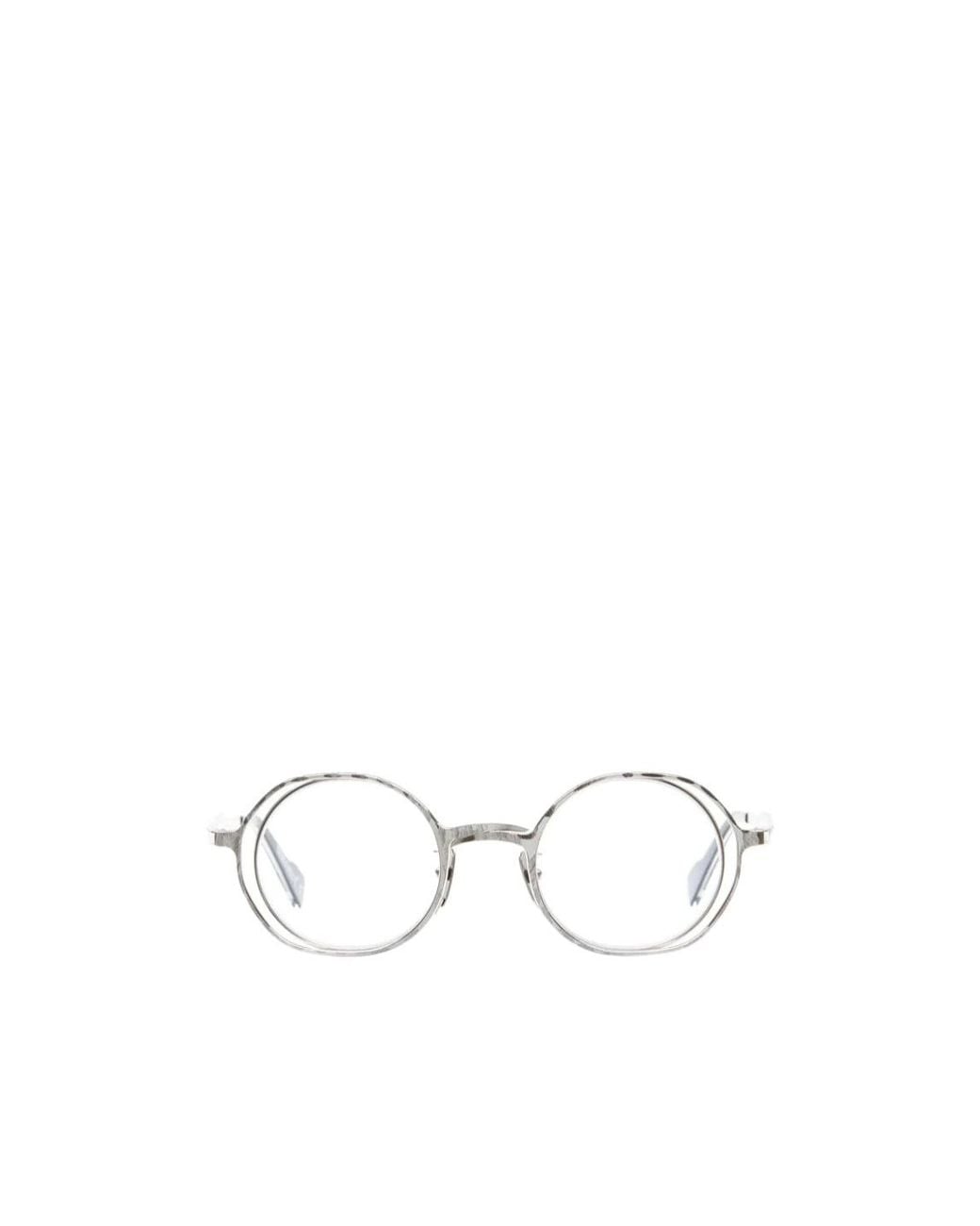 Kuboraum White Maske H11 Round-Frame Glasses